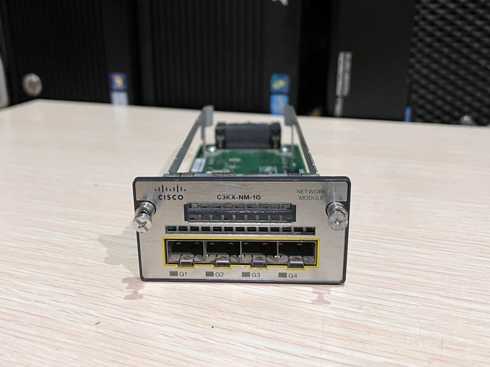 Module Cisco C3KX-NM-1G 4 sfp gigabit 3560x 3750x มือสองพร้อมใช้งาน