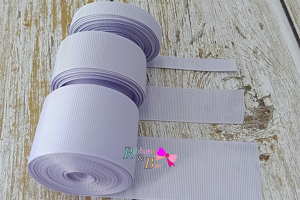 ริบบิ้นผ้าลูกฟูก สีม่วงอ่อน (420#Lilac mist) #PC18
