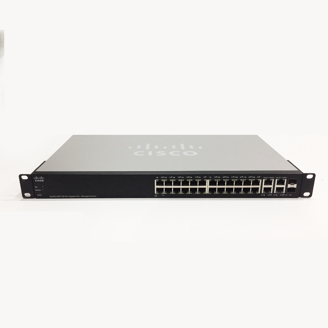 cisco SG300-28PP gig+PoE มือสอง พร้อมใช้งาน