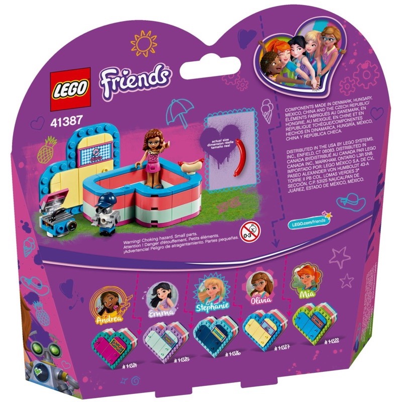 LEGO Friends 41387 Olivia's Summer Heart Box