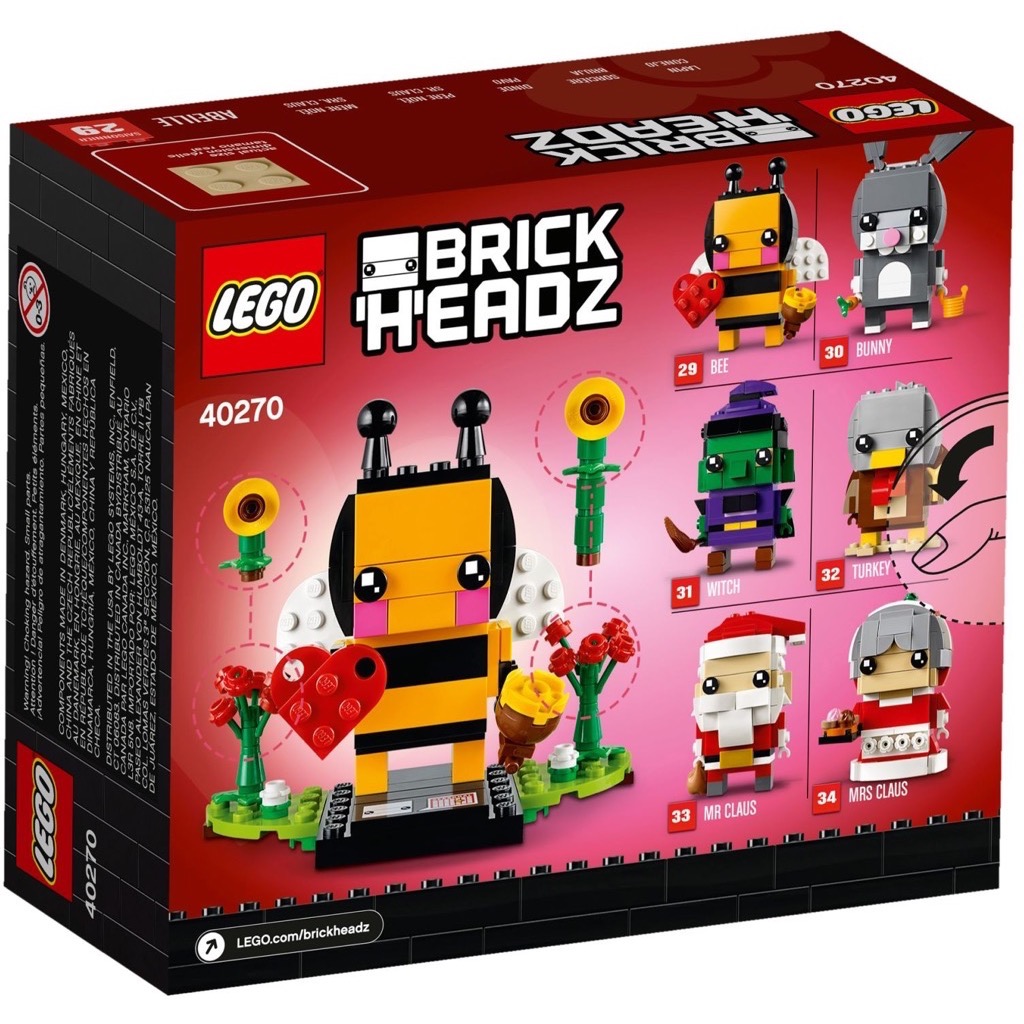 เลโก้ LEGO BrickHeadz 40270 Valentine's Bee