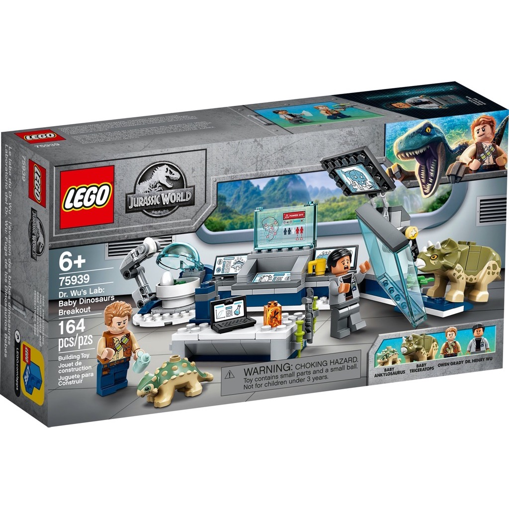 LEGO Jurassic World 75939 Dr. Wu's Lab: Baby Dinosaurs Breakout