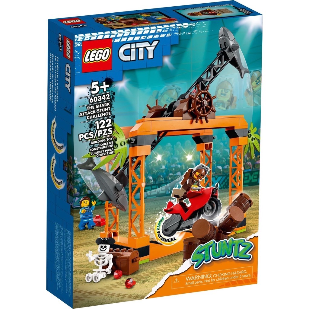 เลโก้ LEGO City 60342 The Shark Attack Stunt Challenge