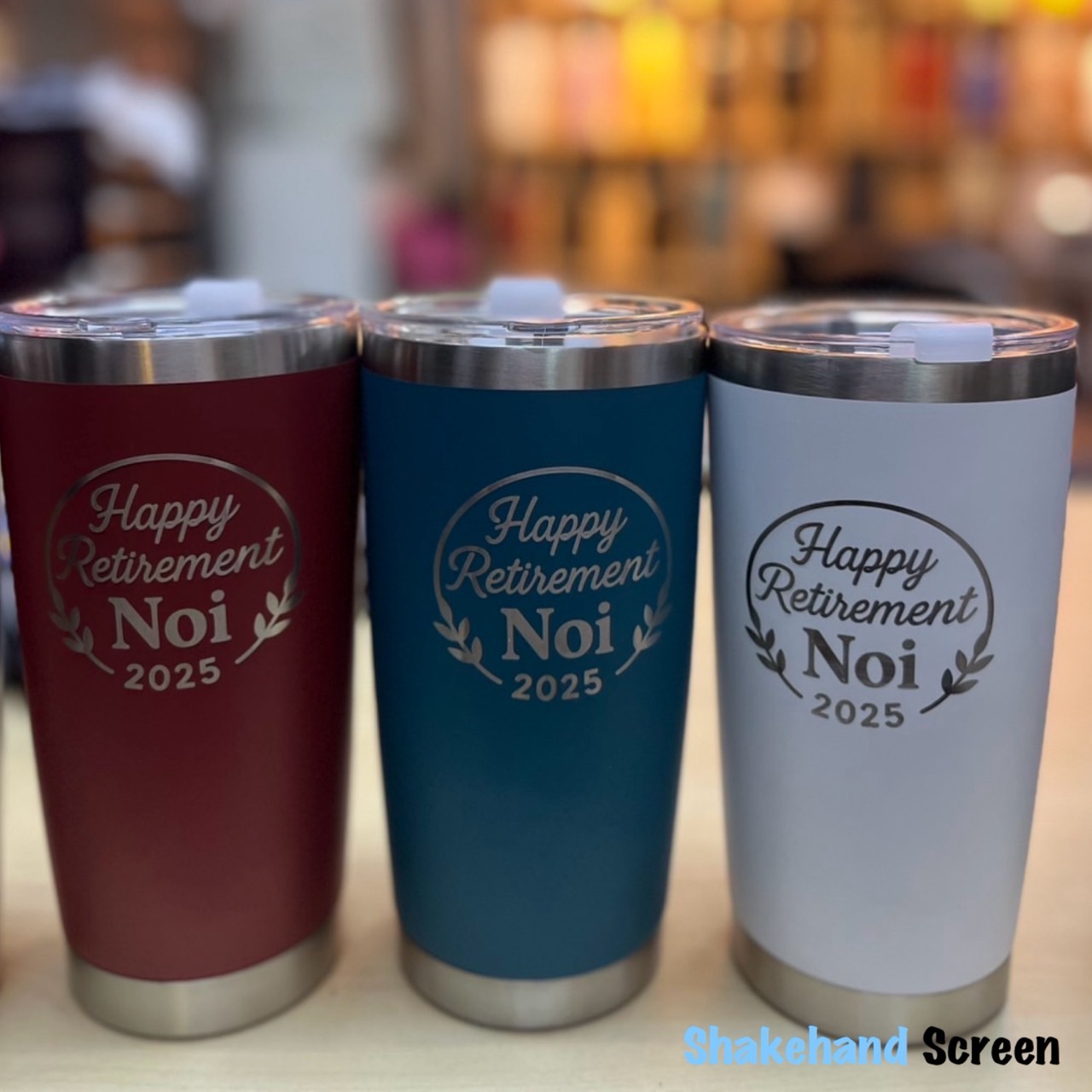 สกรีนแก้ว YETI 20 oz. และ แก้วมัคสแตนเลส 10&14 oz.