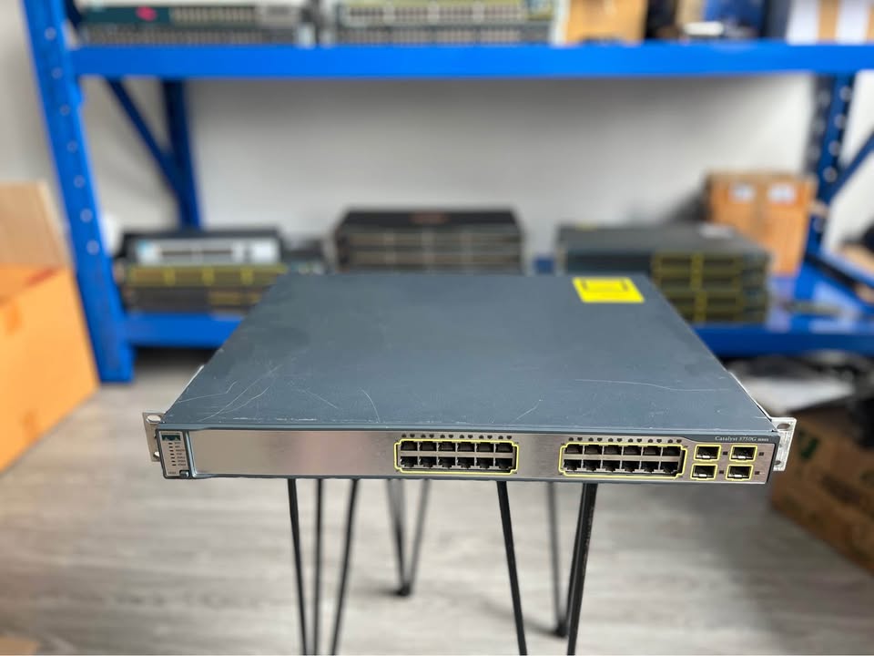 Cisco 3750G 24port gigabit layer 3 สวิทซิสโก้มือสองพร้อมใช้งาน
