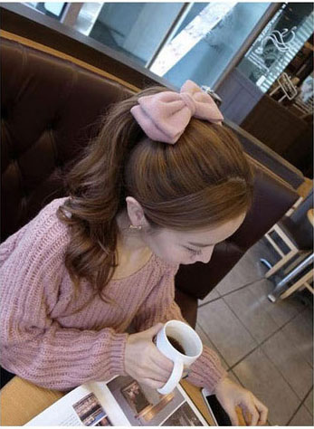 ผ้าสักหลาดทำโบว์สไตล์เกาหลี ขนาด 6x72 ซม.#KR091