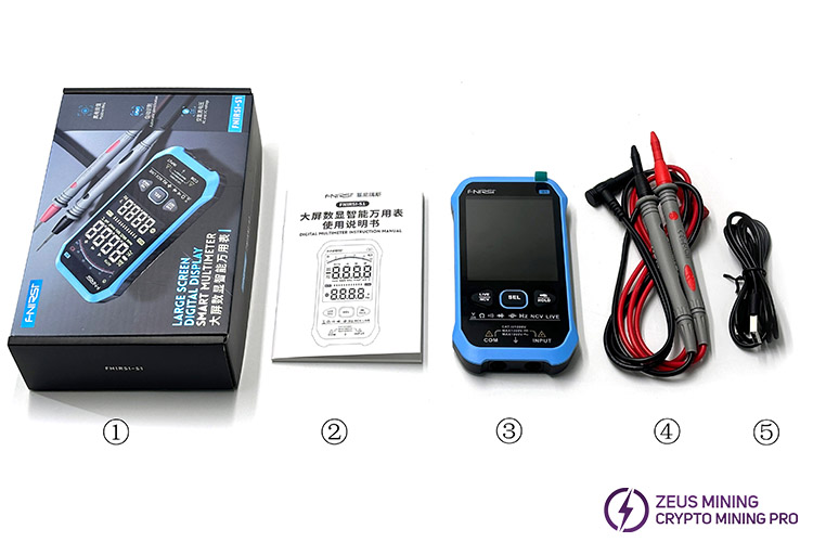 FNIRSI S1 Large Screen Digital Display Smart Multimeter