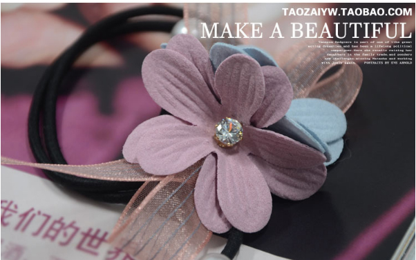 กลีบดอกไม้ผ้า ขนาด 4.5 ซม. มี 5 สีให้เลือก#CR038