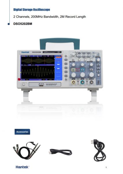 Hantek DSO5202BM Digital Ossilloscope 200Mhz
