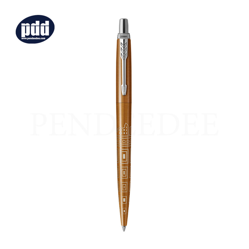 PARKER Jotter Special Edition Global Icons Rome Ballpoint Pen ปากกาลูกลื่น ป๊ากเกอร์ จ๊อตเตอร์ สเปเชียล อิดิชั่น โกบอล โรม สีทอง