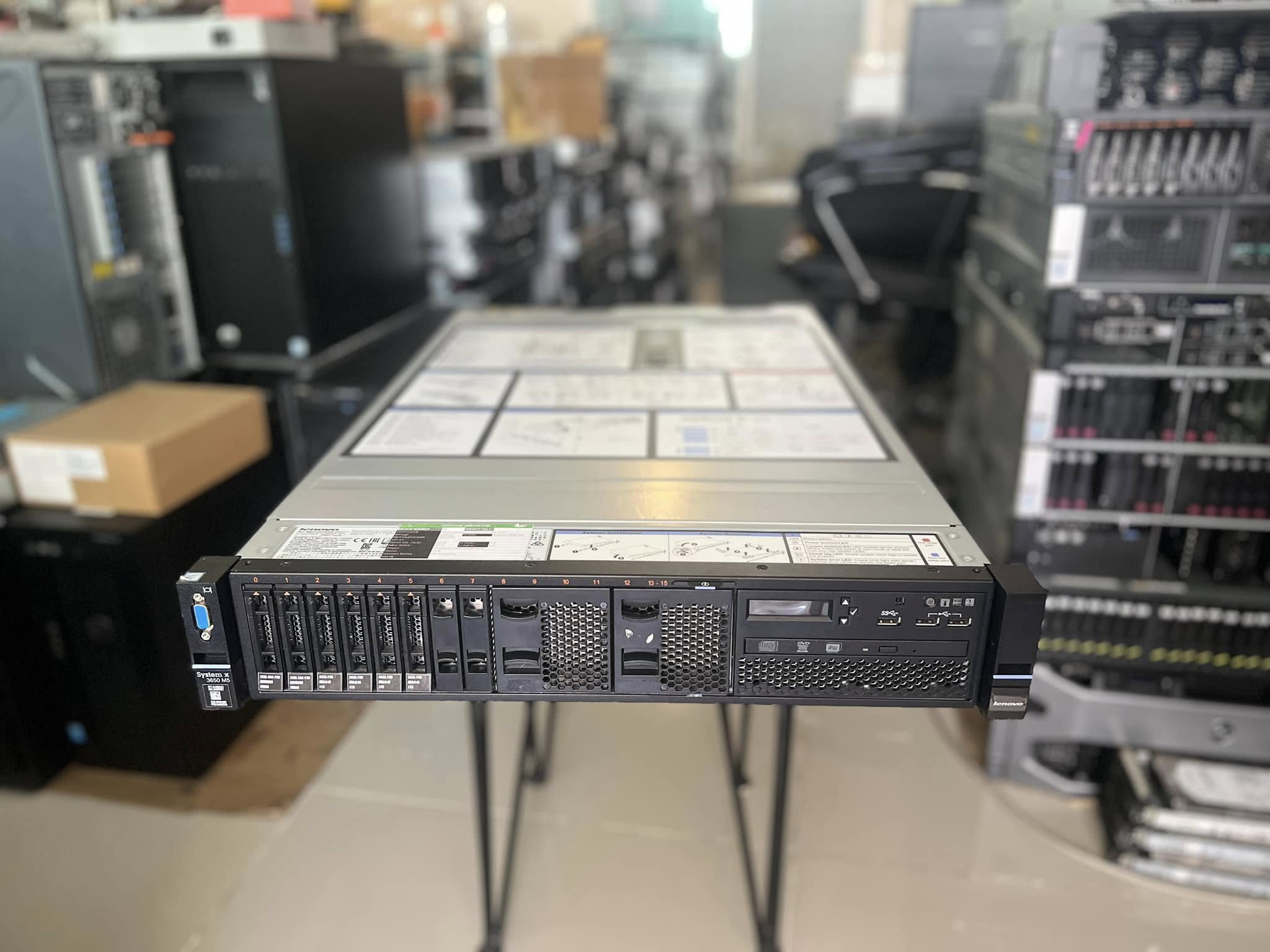 lenovo x3650 m5 server 2cpu ddr4 28cores มีประกัน 3 เดือน เซิร์ฟเวอร์เลอโนโวมือสองพร้อมใช้งาน