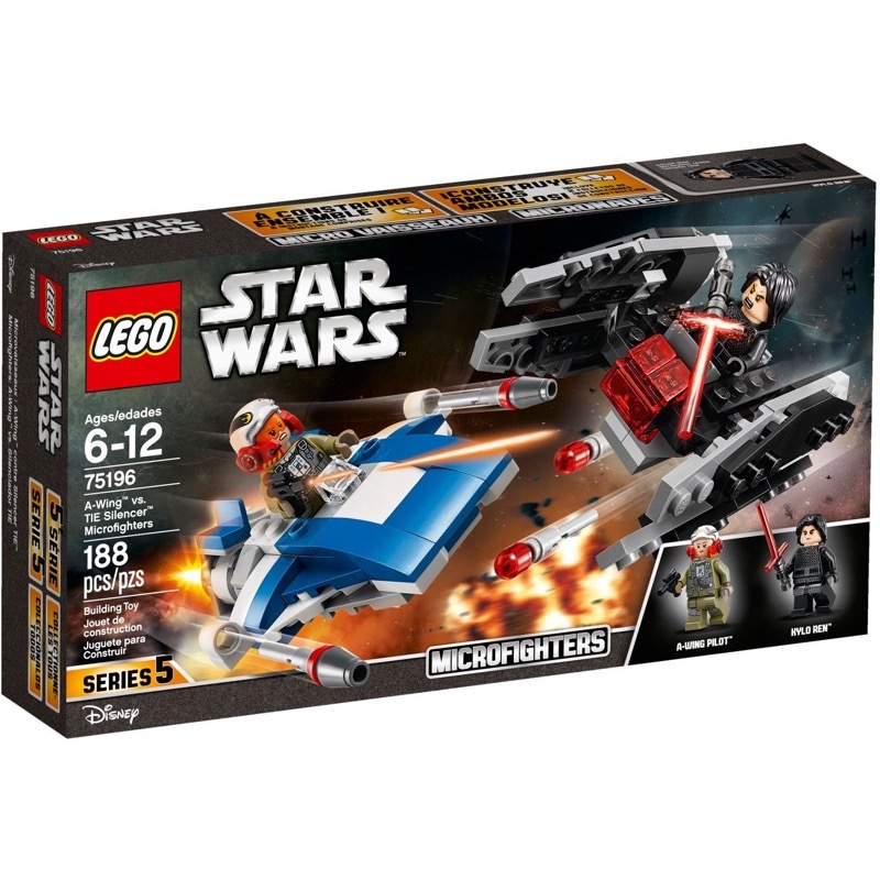 LEGO Star Wars 75196 A-Wing vs. TIE Silencer