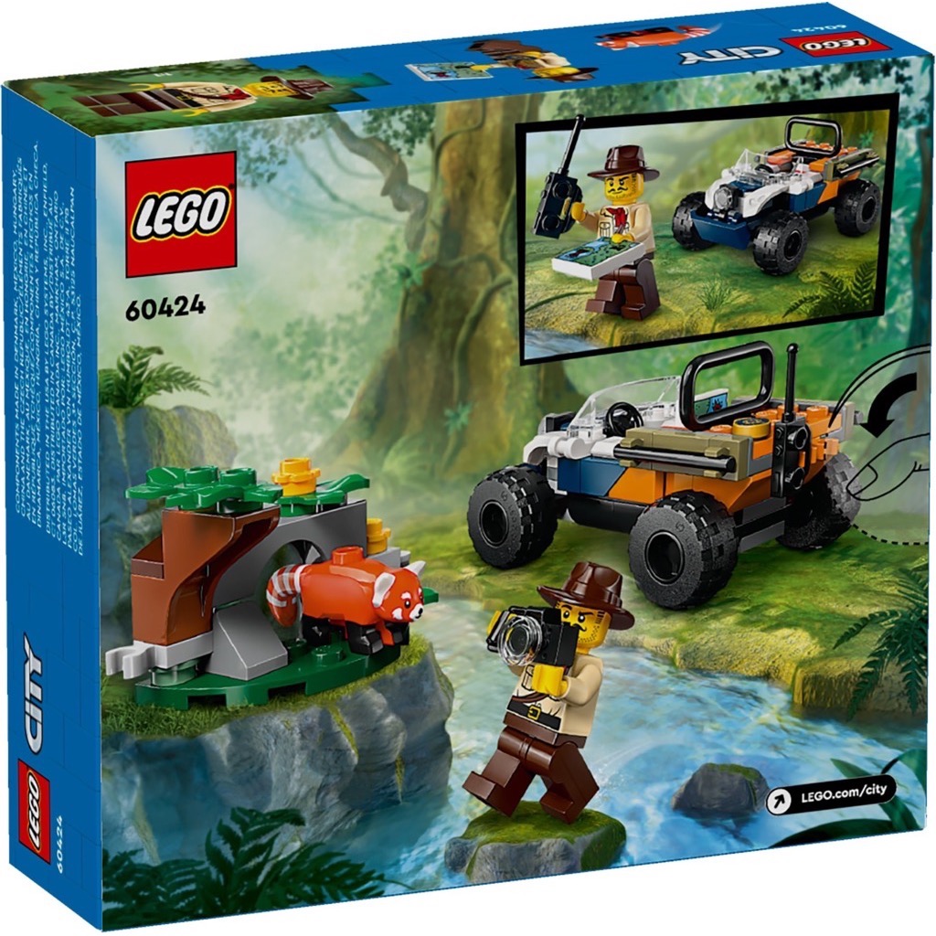 เลโก้ LEGO City 60424 Jungle Explorer ATV Red Panda Mission