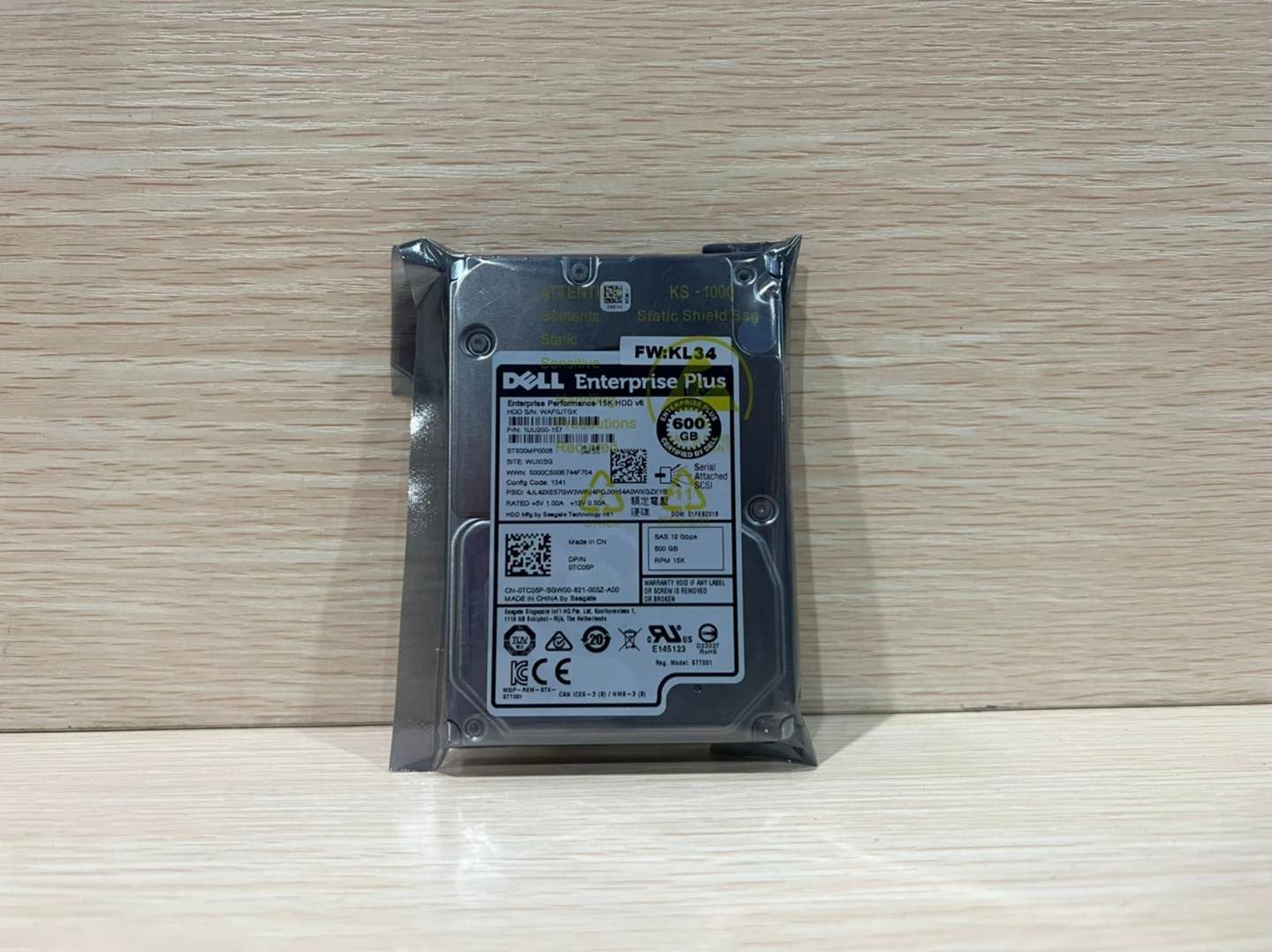 hdd sas 600gb 15k 12g มือสองพร้อมใช้งาน