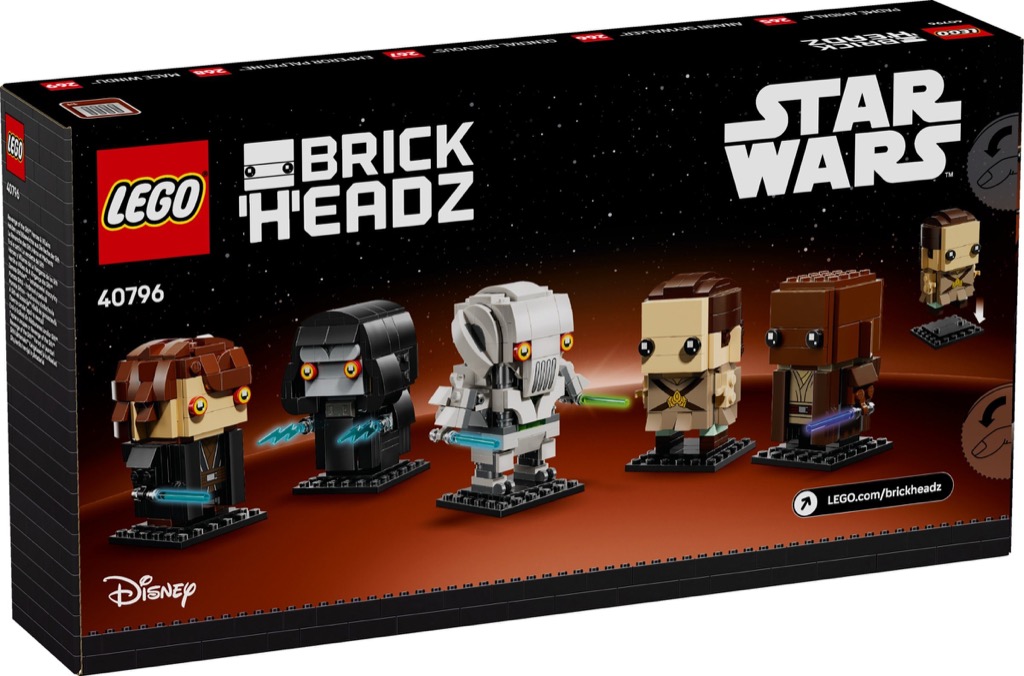เลโก้ LEGO BrickHeadz 40796 Star Wars Revenge of the Sith Heroes & Villains