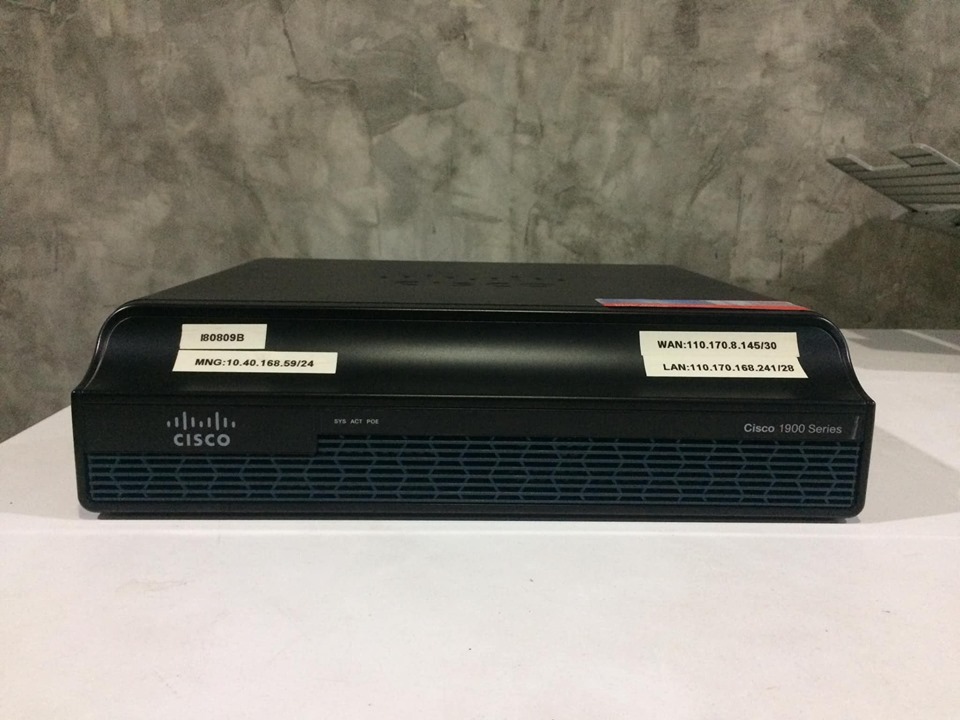 Router cisco 1941/k9 มือ 2 พร้อมใช้งาน