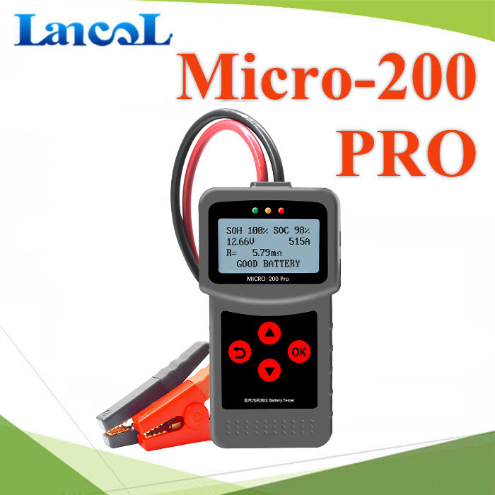 Lancol MICRO-200 PRO เครื่องทดสอบ แบตเตอรี่รถยนต์ 3-220Ah CCA40-2000