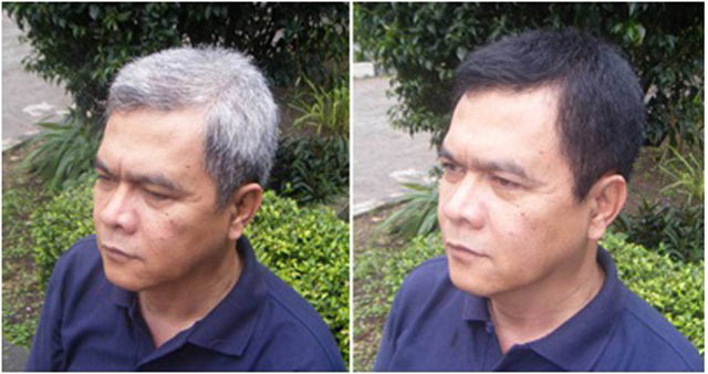แชมพูย้อมผม IVS สูตรสมุนไพร 3in1 แชมพูเปลี่ยนสีผม - สีดำ Hair Darkening Shampoo แชมพูปิดผมขาว