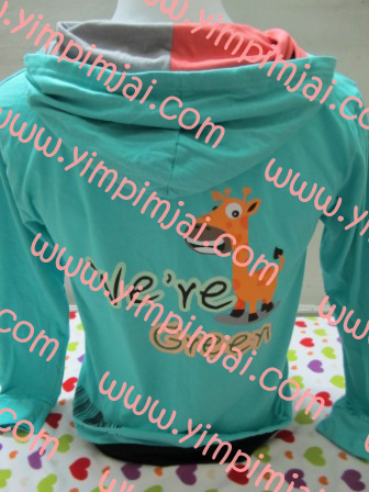 เสื้อฮู้ดกีฬาสี we 're green