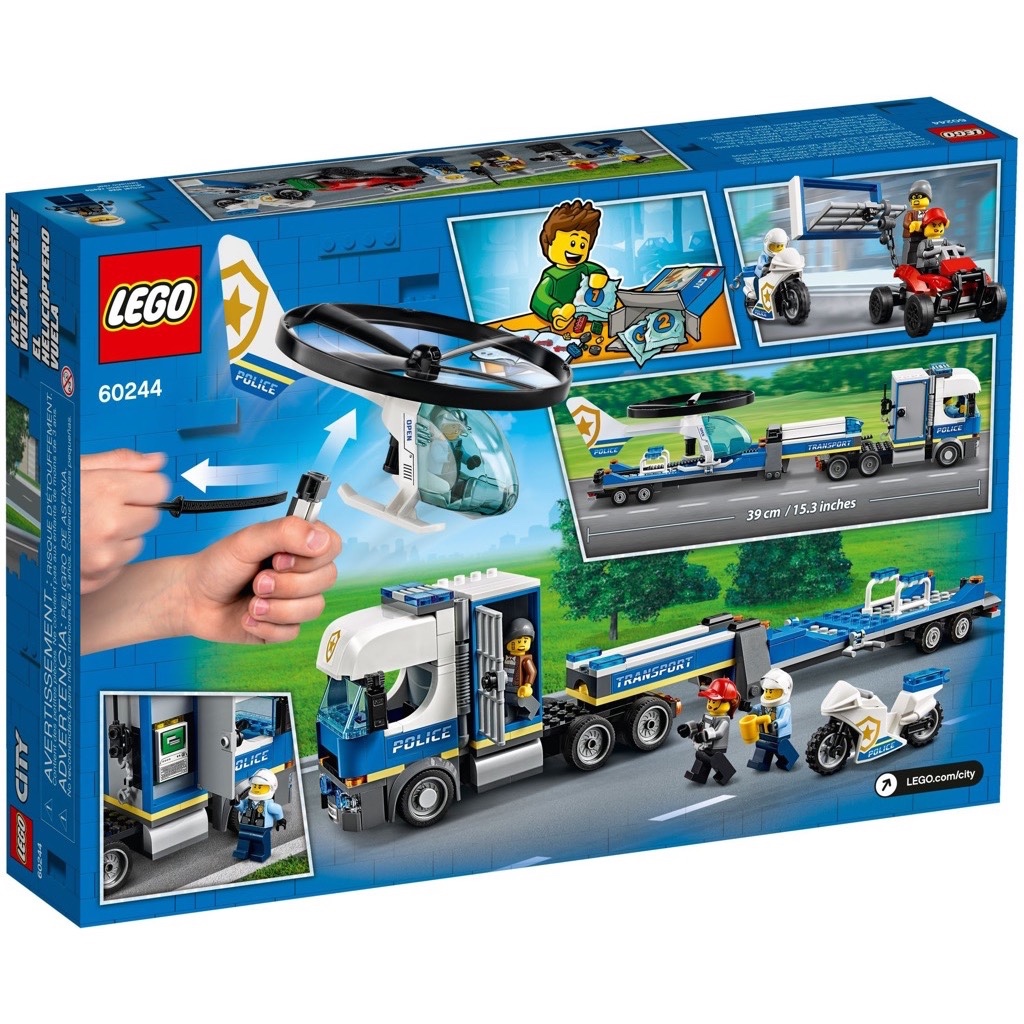 เลโก้ LEGO City 60244 Police Helicopter Transport