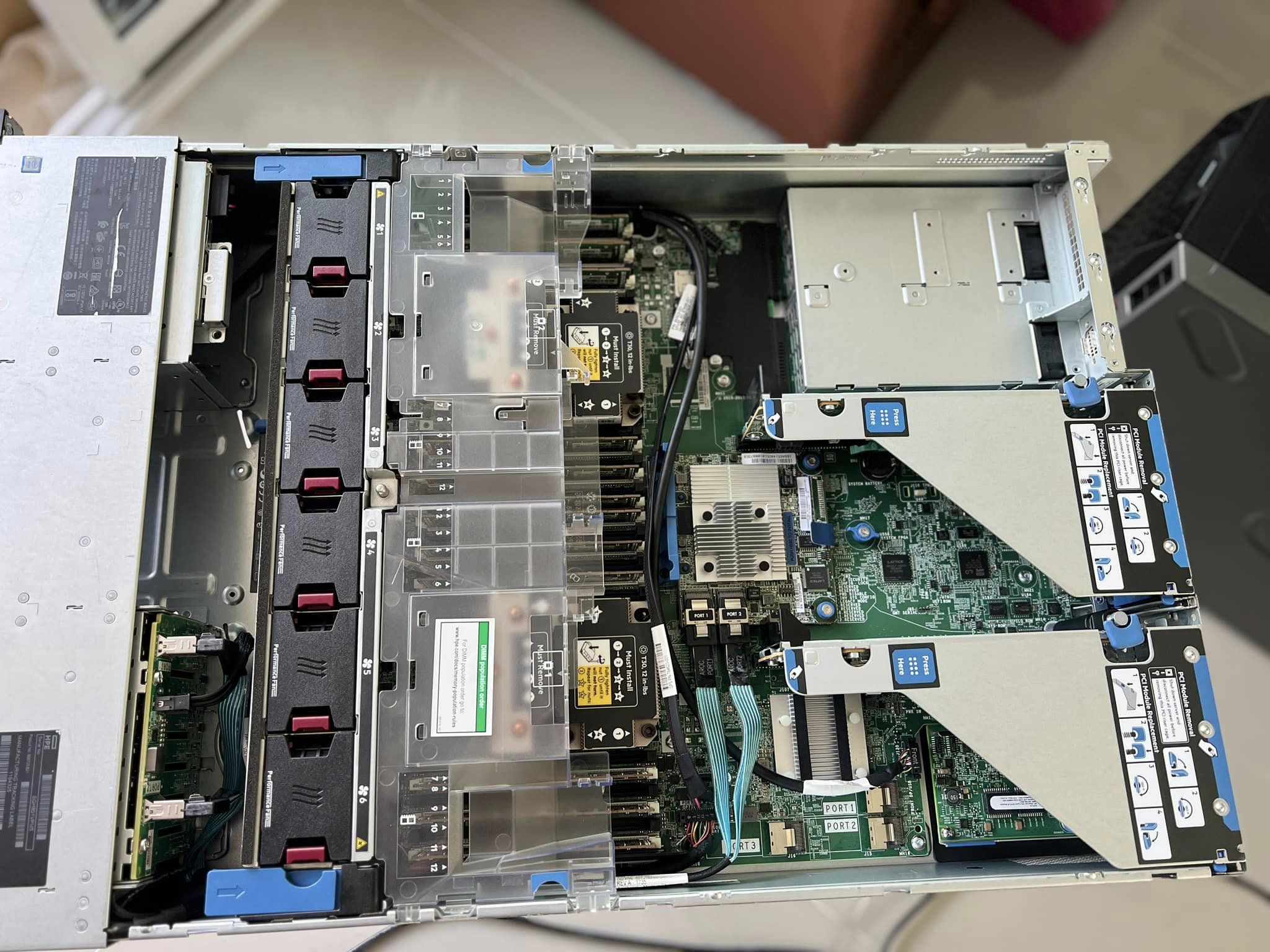 HPE ProLiant DL380 Gen10 2cpu 384gb 32Cores เซิร์ฟเวอร์มือสองพร้อมใช้งาน