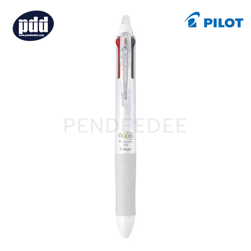 PILOT ปากกาหมึกลบได้ ไพลอต ฟริกชั่น 4in1 PILOT Frixion Ball 4in1 4 colors 0.5 mm. White Erasable Pen