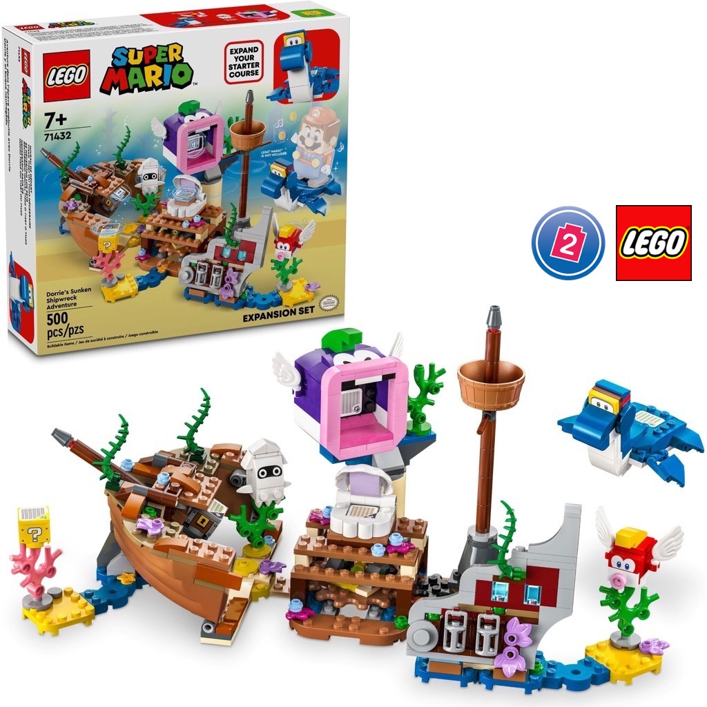 เลโก้ LEGO Super Mario 71432 Dorrie's Sunken Shipwreck Adventure