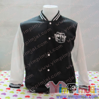 เสื้อรุ่น เสื้อกันหนาว เบสบอล ตามสั่ง BTS