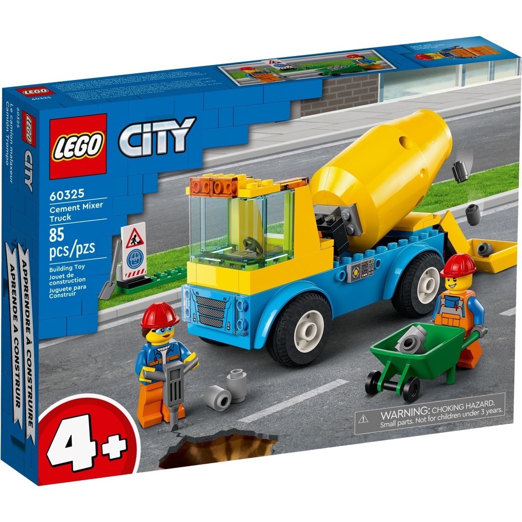 เลโก้ LEGO City 60325 Cement Mixer Truck