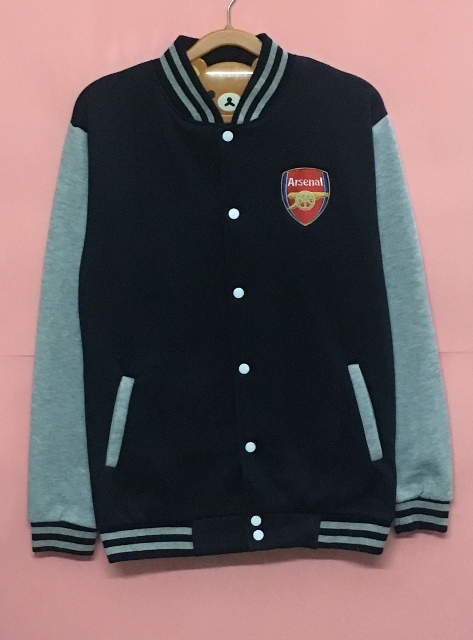 เสื้อแจ็คเก็ตเบสบอลปักทีมฟุตบอล