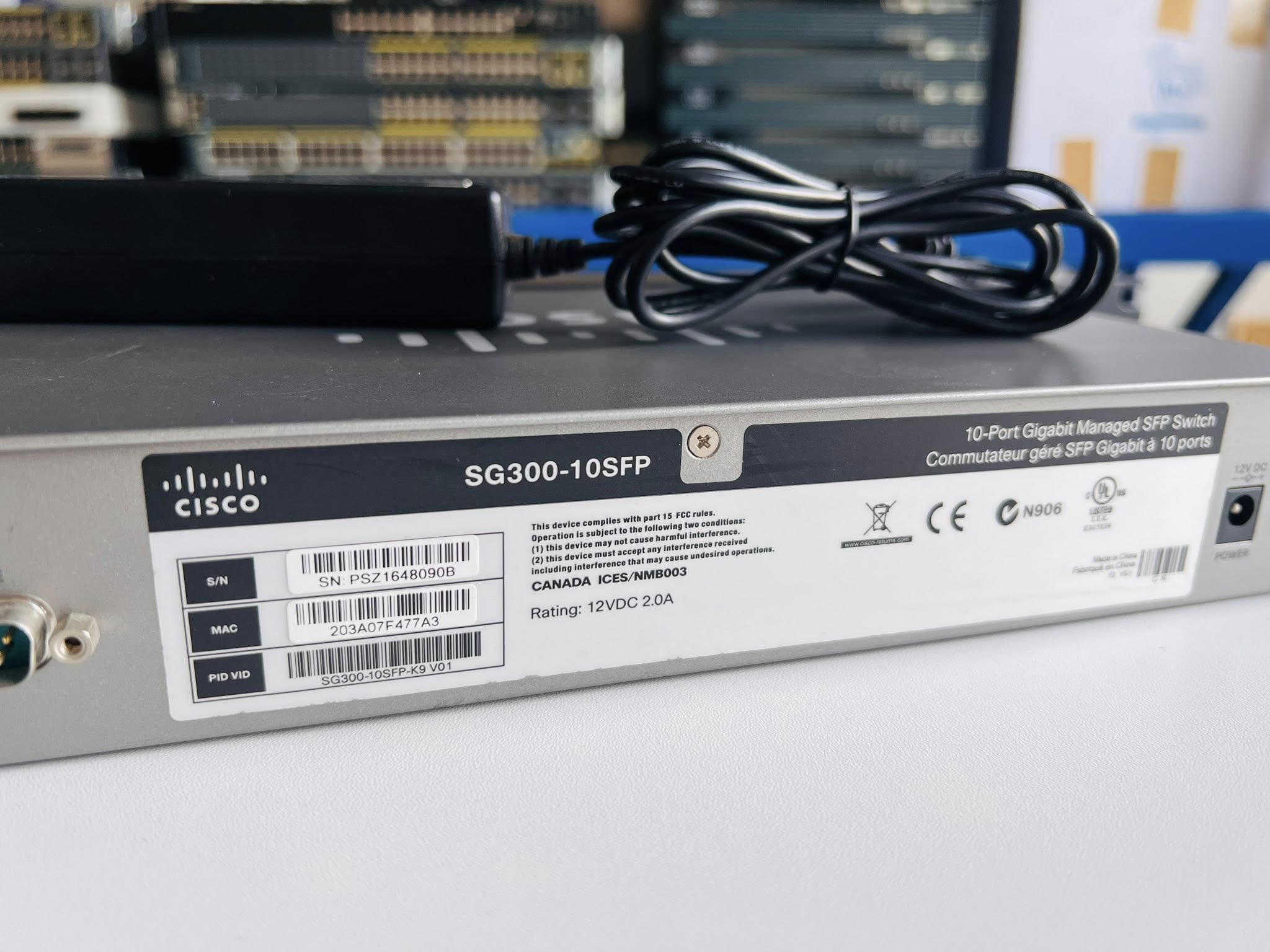 Cisco SG300 10SFP Gigabit สวิทซิสโก้มือสองพร้อมใช้งาน