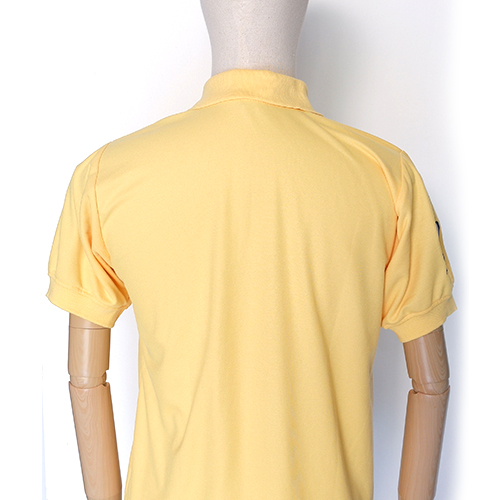 โปโลสีเหลือง ปักแขนขวา"10"