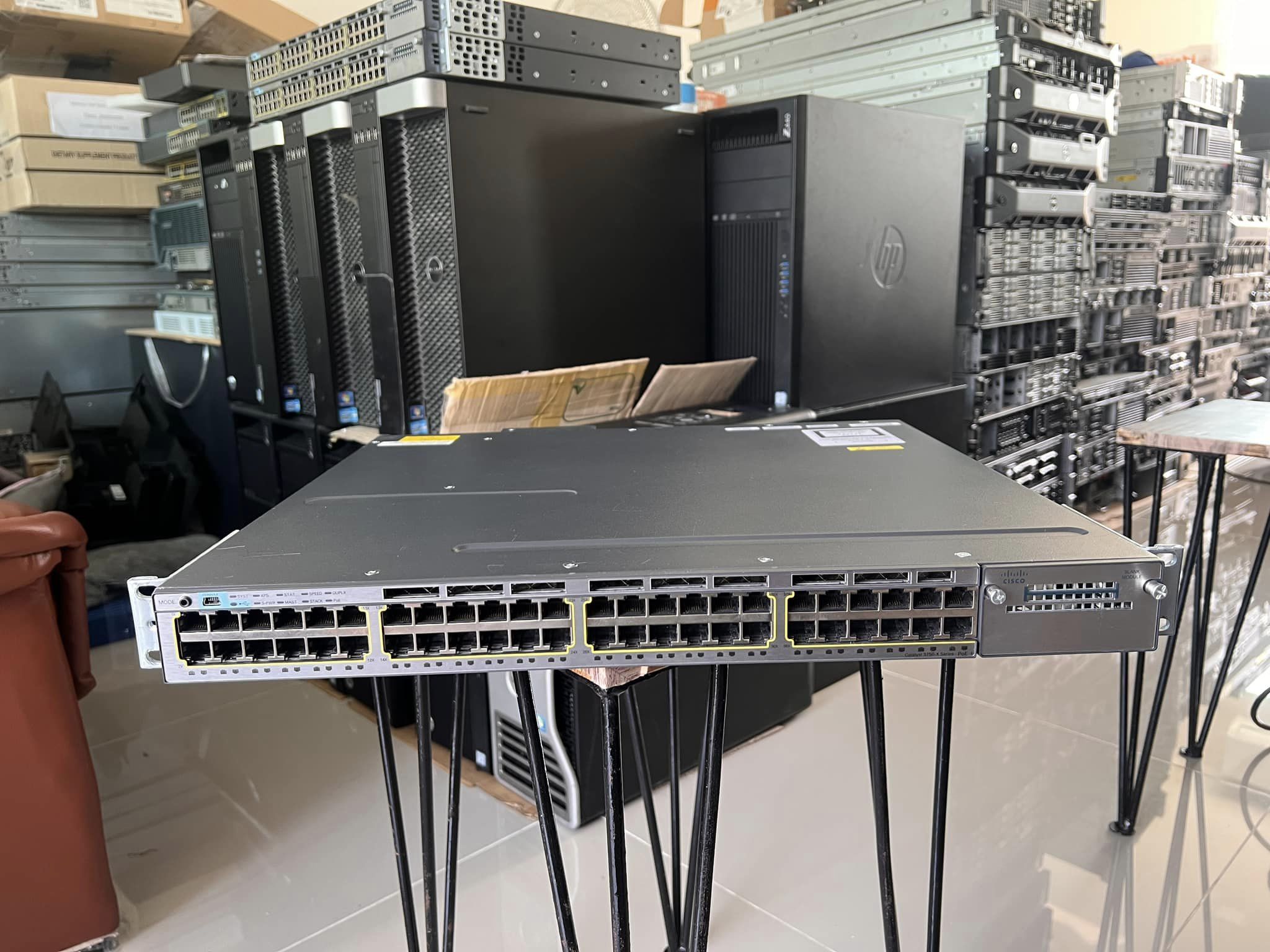 Cisco 3750X 48port PoE gig สวิทซิสโก้ มือสองพร้อมใช้งาน