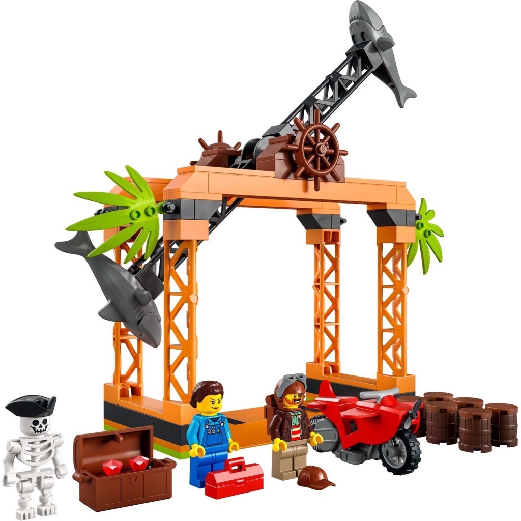 เลโก้ LEGO City 60342 The Shark Attack Stunt Challenge
