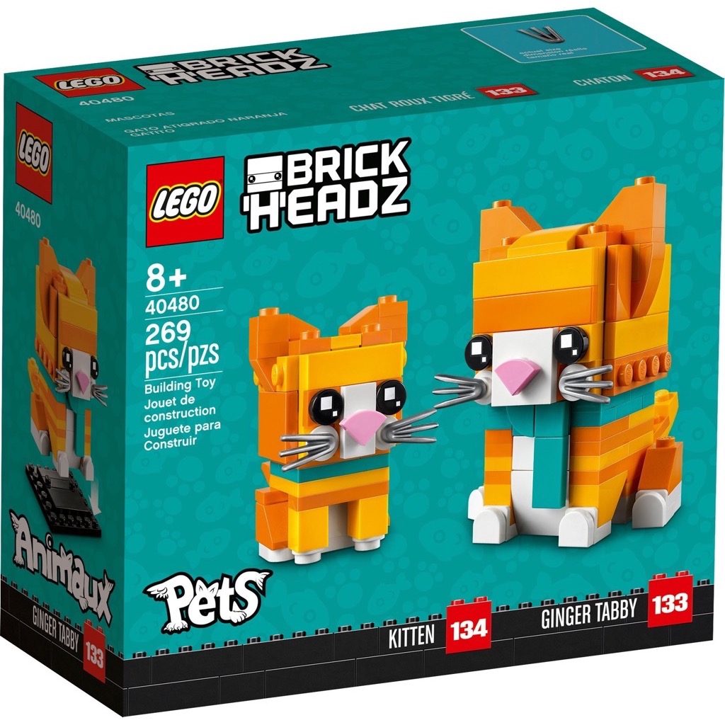 เลโก้ LEGO BrickHeadz 40480 Ginger Tabby
