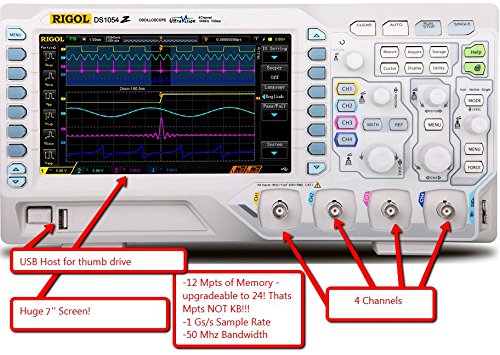 RIGOL DS1054Z 50MHz 4 chanel Digital Ossilloscope