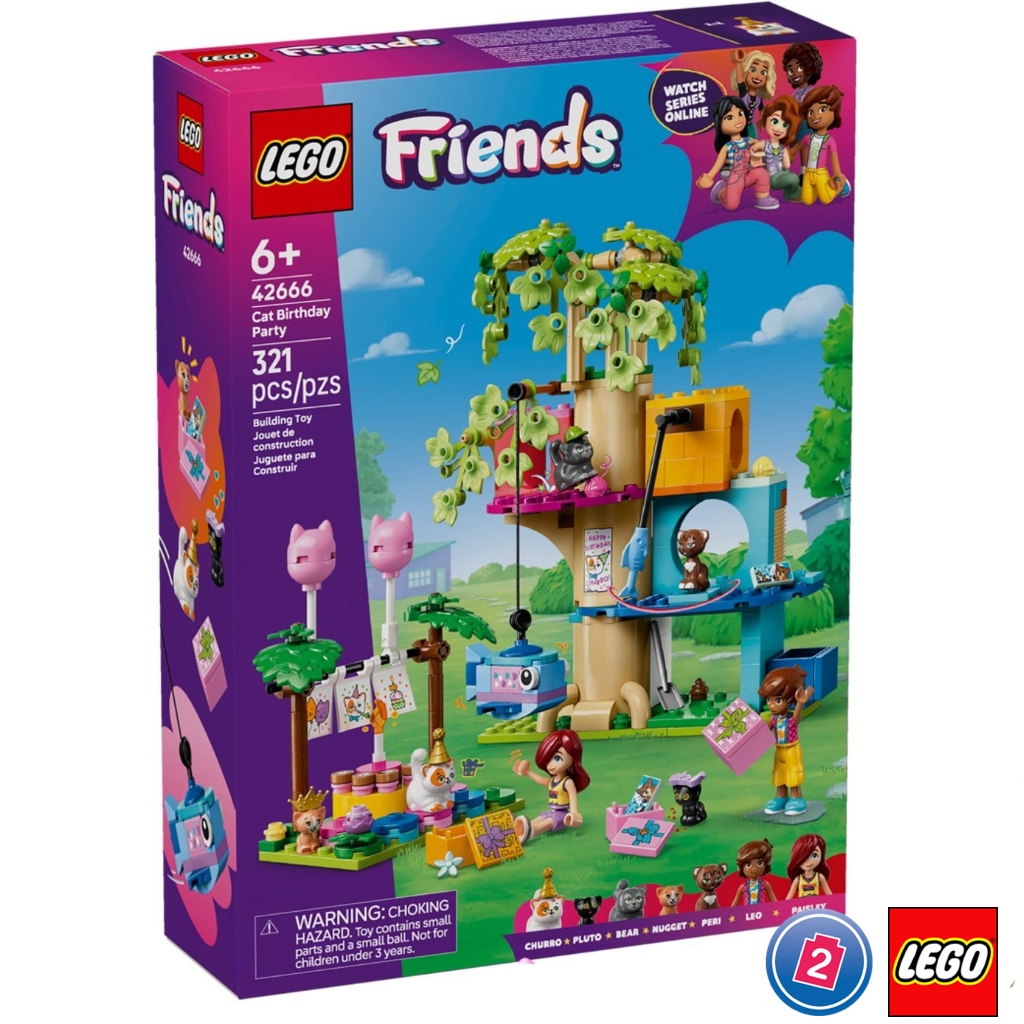 เลโก้ LEGO Friends 42666 Cat Birthday Party & Tree House