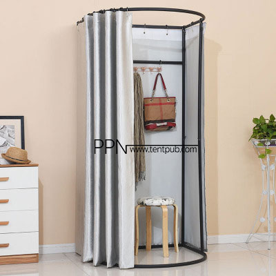 ห้องลองชุดเคลื่อนที่ พร้อมผ้าม่านกันแสงแบบหนาผ้าอย่างดี