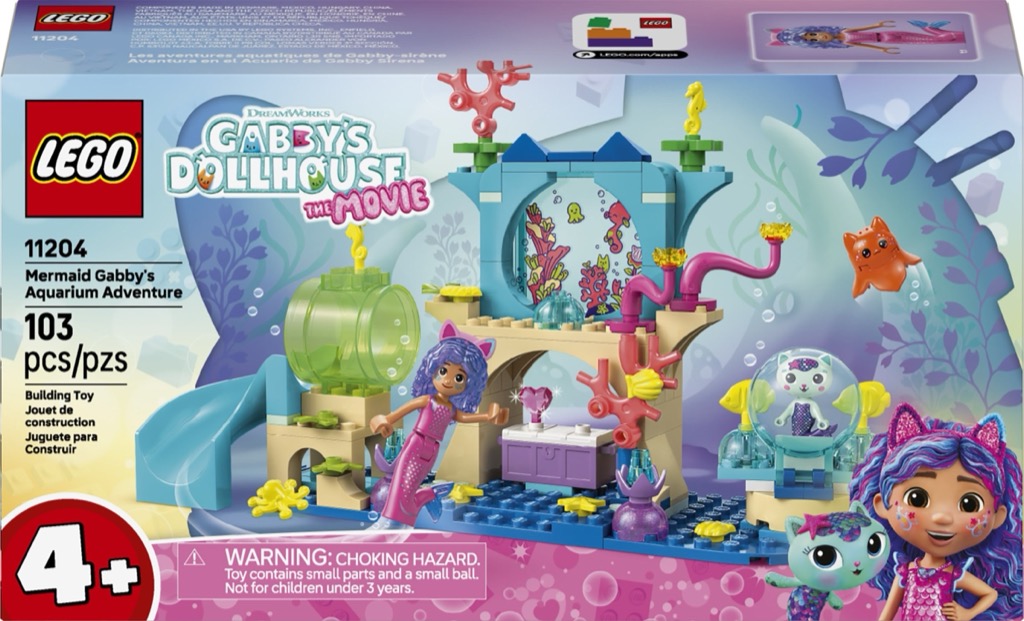 เลโก้ LEGO Gabby's Dollhouse 11204 Mermaid Gabby's Aquarium Adventure
