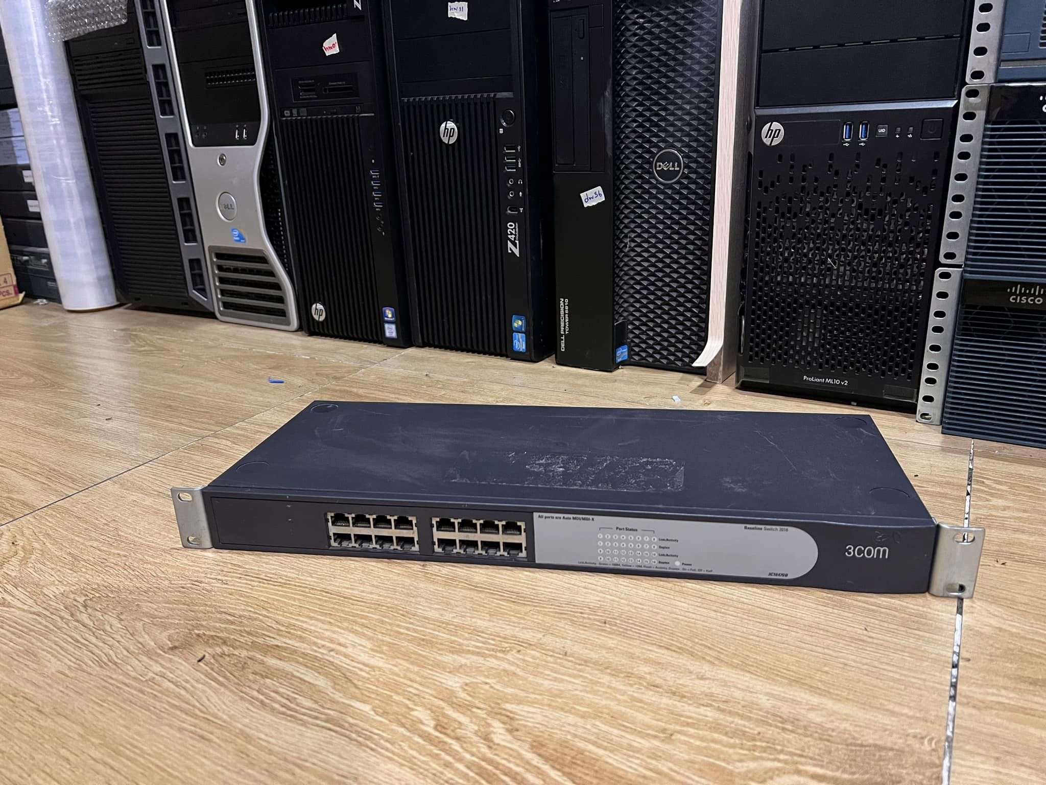 Switch 3Com 16 Ports 2016 3C16470B มือสองพร้อมใช้งาน
