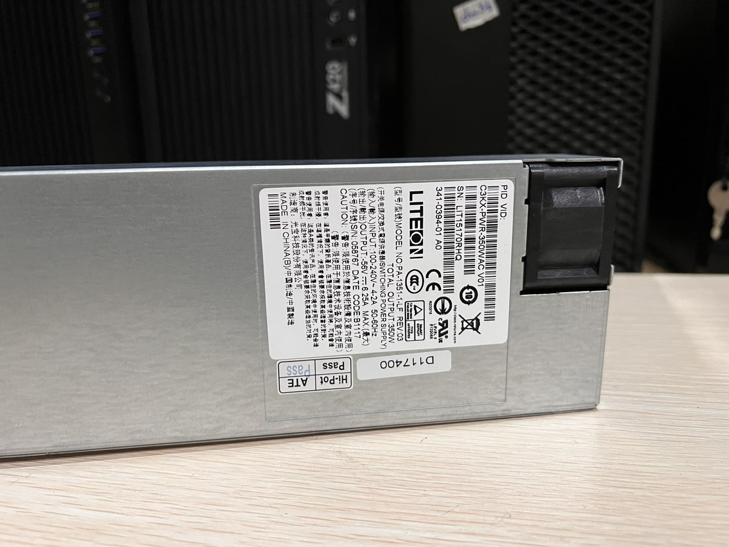 Power Cisco 3750X 3560X 350W พาวเวอร์มือสองพร้อมใช้งาน