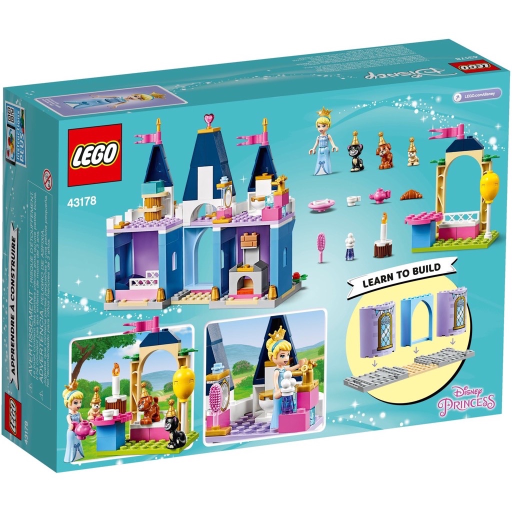 เลโก้ LEGO Disney 43178 Cinderella's Castle Celebration