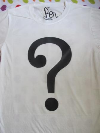 เสื้อยืดลาย question mark
