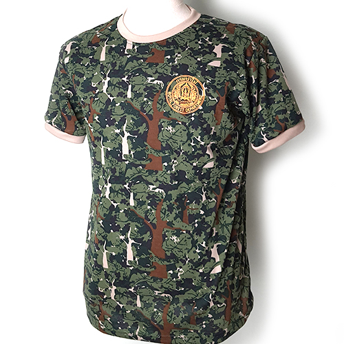 เสื้อยืดลายพราง แขนจั๊มหนุนไหล่/(ป่าไม้)TK