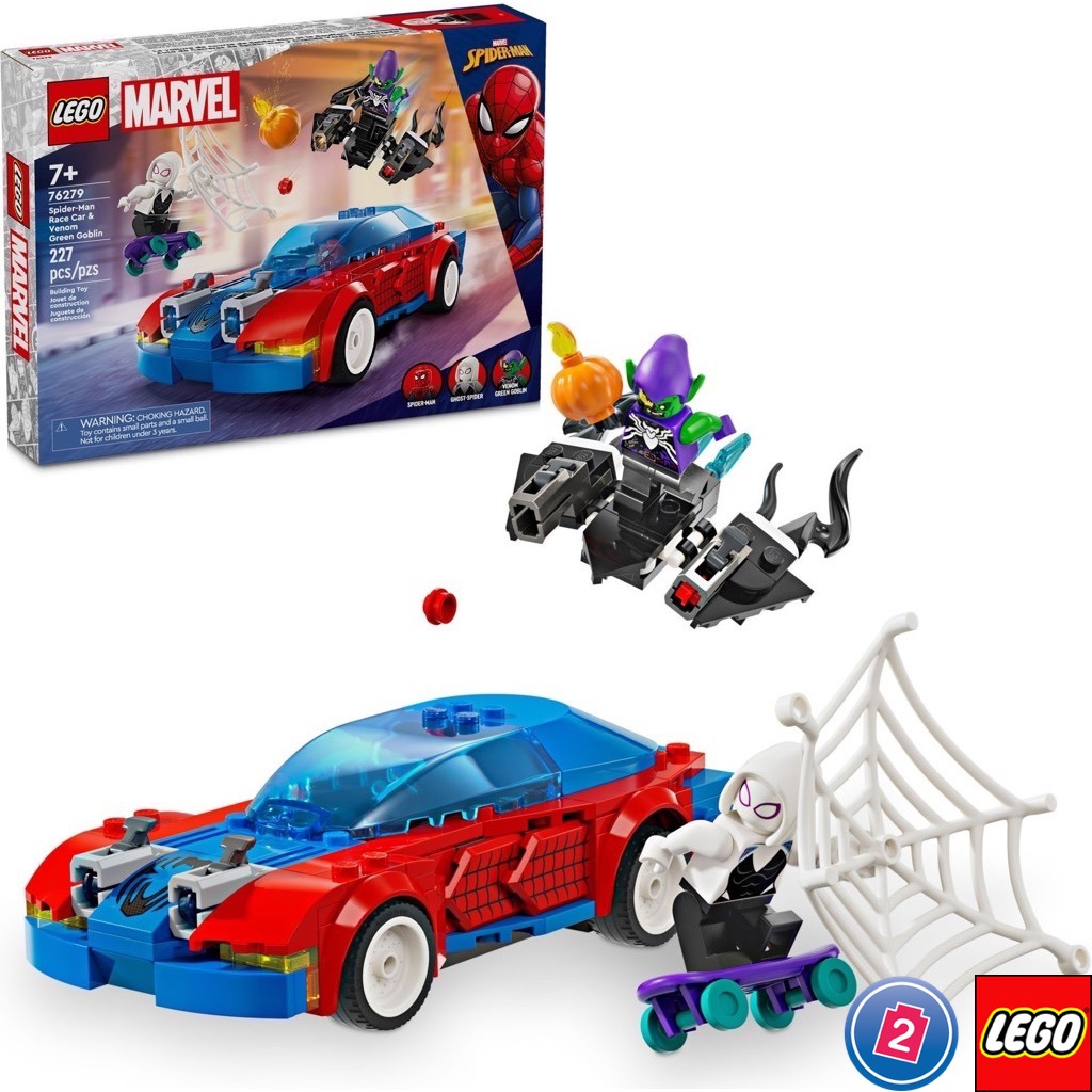 เลโก้ LEGO Super Heroes 76279 Spider-Man Race Car & Venom Green Goblin