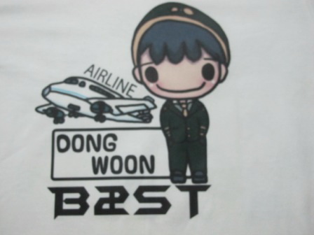 เสื้อสกรีนลาย Dongwoon B2ST