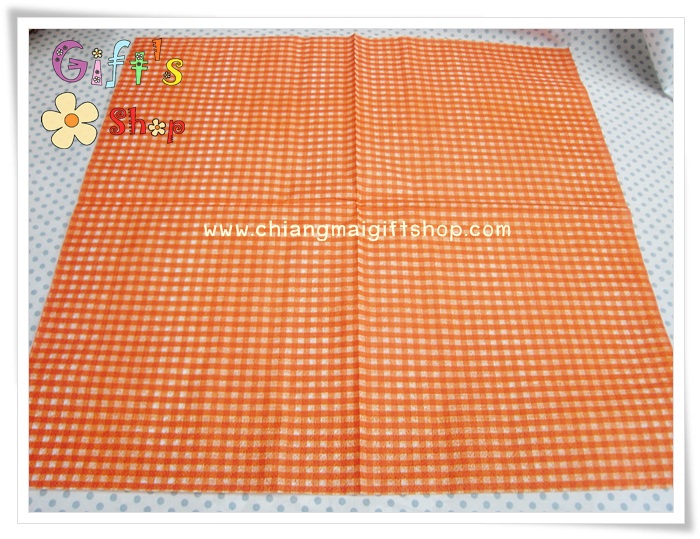 กระดาษแนปกิ้นยุโรป, ลายตารางสีส้ม, ลายสีส้ม, ลายตาราง, ลายสก็อต, ลายสีส้มขาว