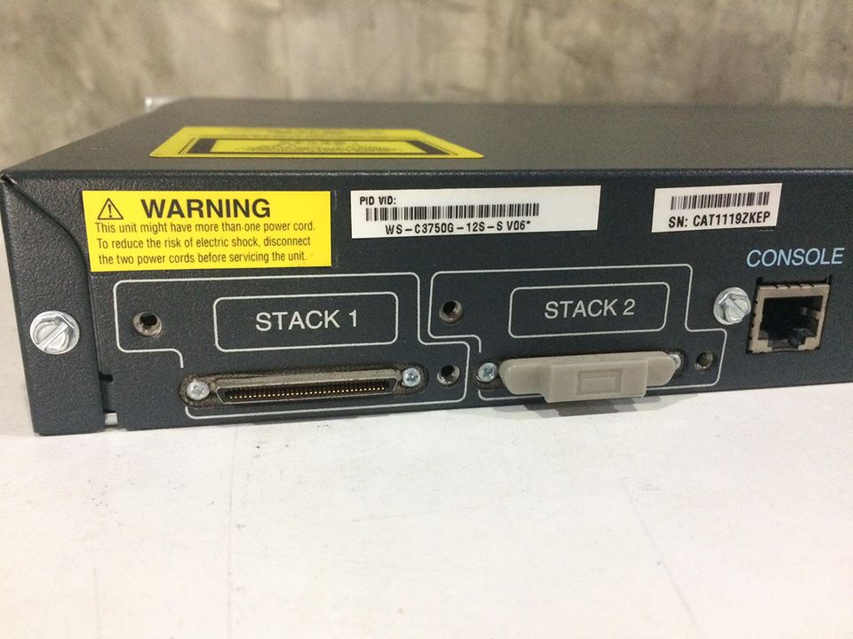 Cisco 3750G 12port SFP มือ 2 พร้อมใช้งาน