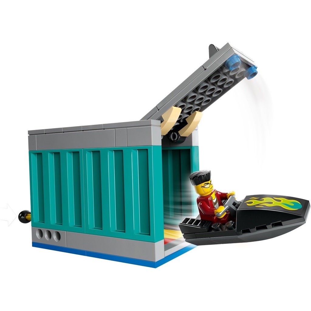 เลโก้ LEGO City 60417 Police Speedboat and Crooks' Hideout