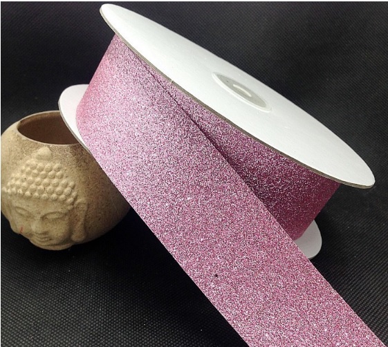 แถบกลิตเตอร์ PU ขนาด กว้าง 3.8 ซม. มีให้เลือก 4 สี #FB12